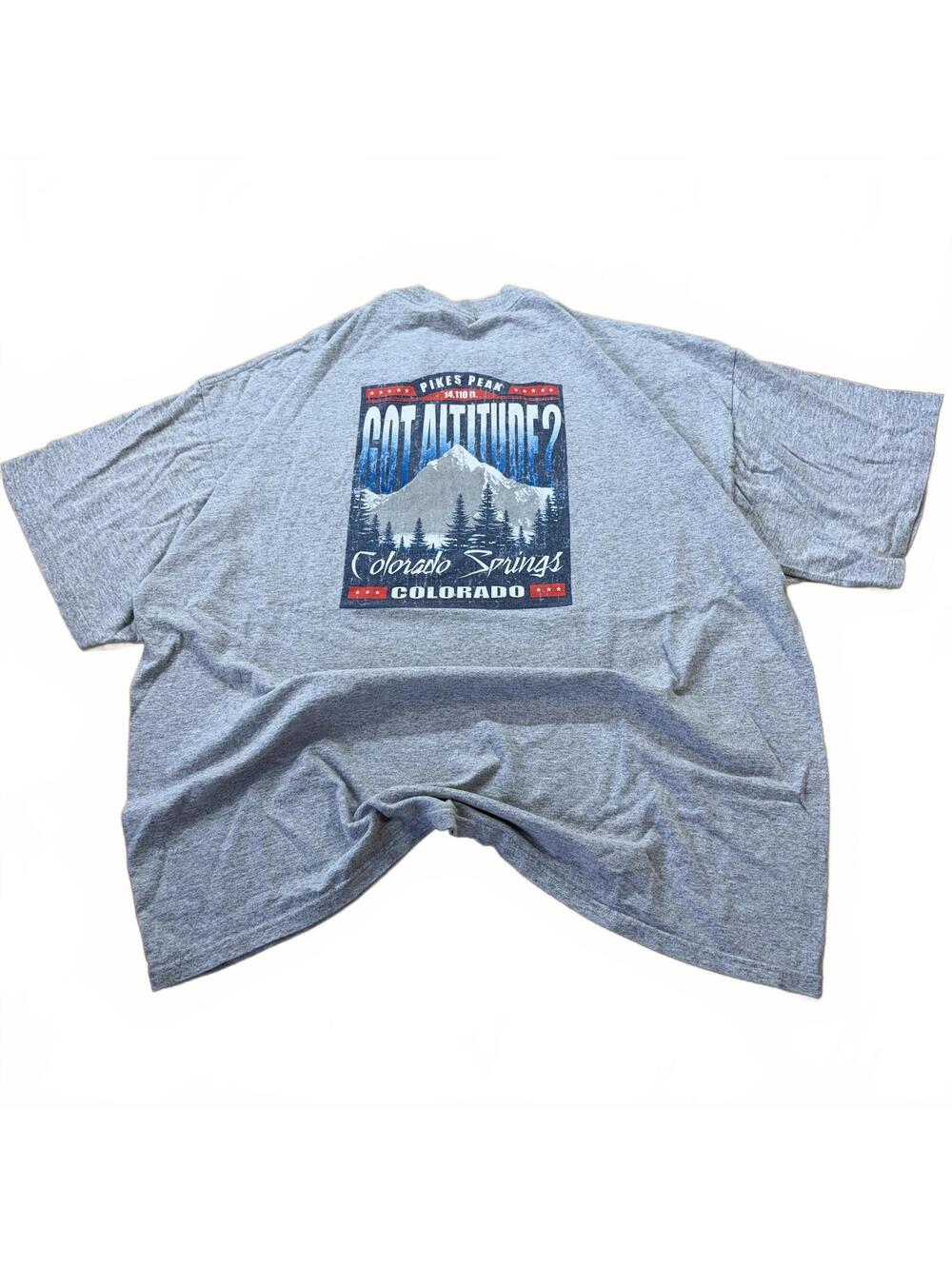 M&O Knits Colorado Springs Got Altitude Tee Y2K XXL Gray